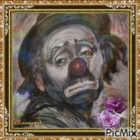 Le clown triste - GIF animé gratuit