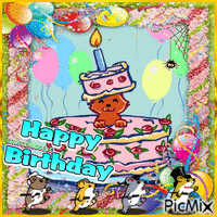 Happy Birthday анимиран GIF