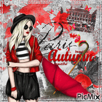 ☆☆ RED BLACK AUTUMN ☆☆ - Безплатен анимиран GIF
