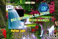 DIA DA AGUA - Zdarma animovaný GIF