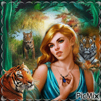 Tigre et Femme Fantasy