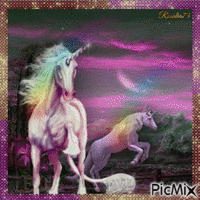-Los unicornios mas bellos- - GIF animado gratis