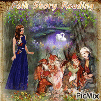 Folk Story Reading - Gratis animerad GIF