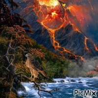 Active Volcano - GIF animé gratuit