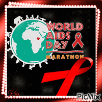 Mois de sensibilisation au virus du SIDA - GIF animado grátis