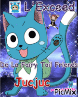 happy fairy tail friends Jucjuc - Nemokamas animacinis gif