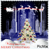 Wishing you a very Merry Christmas アニメーションGIF