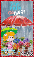 Go away rain animowany gif