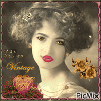 ..Vintage ...M J B Créations - 免费动画 GIF