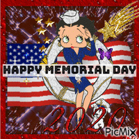 happy memorial day animovaný GIF