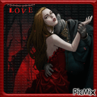 Amour vampirique. - Free animated GIF