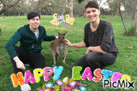 Happy Easter Dan&Phil - GIF animé gratuit