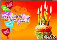 happy birthday - Nemokamas animacinis gif