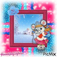 {♥}Winter Princess Mouse{♥} Animiertes GIF