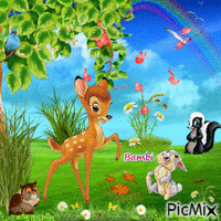 Bambi - Bezmaksas animēts GIF