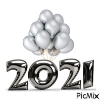Feliz Ano Novo 2021 - Gratis animerad GIF