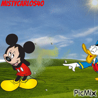 Mickey's big fart GIF animé