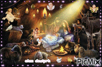 the birth of Christ GIF animé