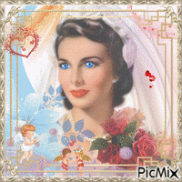 la mariée aux yeux bleu - Besplatni animirani GIF