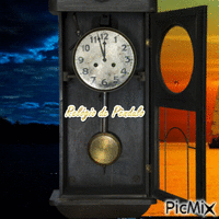 Relógio de Pêndulo - GIF animado grátis