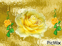 rose jaune - Gratis geanimeerde GIF