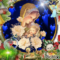 Marie et Jésus - Free animated GIF