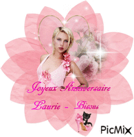 Anniversaire Laurie animowany gif