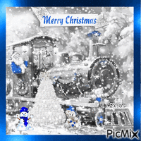 Blue and White Christmas