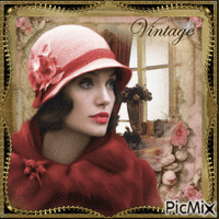 Concours :  Femme vintage - Free animated GIF