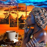 Café africain - GIF animé gratuit