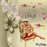 Femme love - GIF animé gratuit