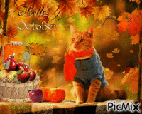 Hello October animēts GIF