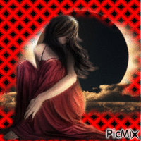 dark moon rising animovaný GIF