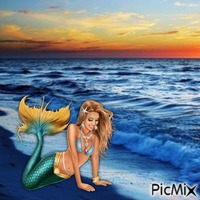 Mermaid GIF animata