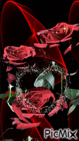 tűz rózsa - Nemokamas animacinis gif