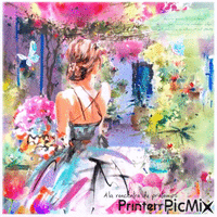 Spring Watercolor - GIF animé gratuit