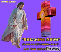 Jesus is returning soon GIF animata