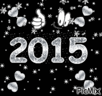 Bonne année 2015. - Безплатен анимиран GIF