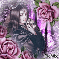 gothic in pink animēts GIF