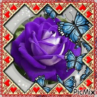 belle rose - GIF animado gratis
