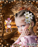 La petite fille et la fée ♥♥♥ animerad GIF