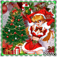 Joyeux Noël - Manga - GIF animé gratuit