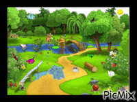 Bosque animado - Besplatni animirani GIF