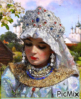 Russian beauty in a kokoshnik