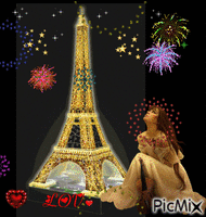 "Love Paris" - 無料のアニメーション GIF