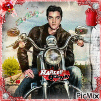 Elvis on his Motorbike  5-2-22  by xRick7701x