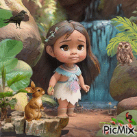 Princesa das cavernas GIF animé