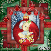 (♠)Duckling Christmas Bauble(♠) animovaný GIF