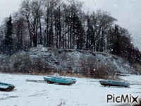 Первйй снег - Δωρεάν κινούμενο GIF