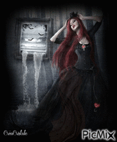 Femme gothique - Ilmainen animoitu GIF